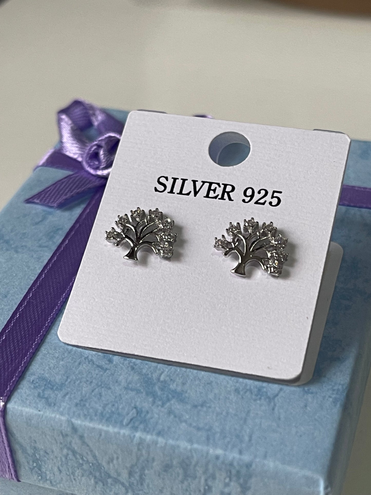 Tree of Life Silver Earrings