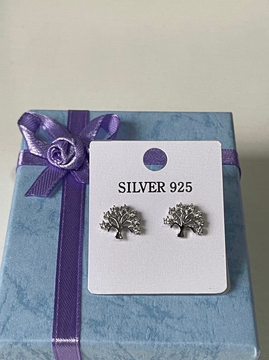 Tree of Life Silver Earrings